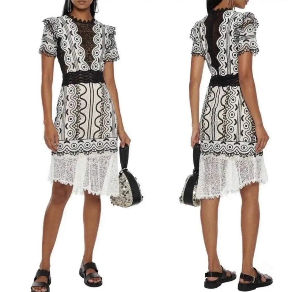 SEA New York Lola Crochet Lace Dress XS 2 - Picture 11 of 11